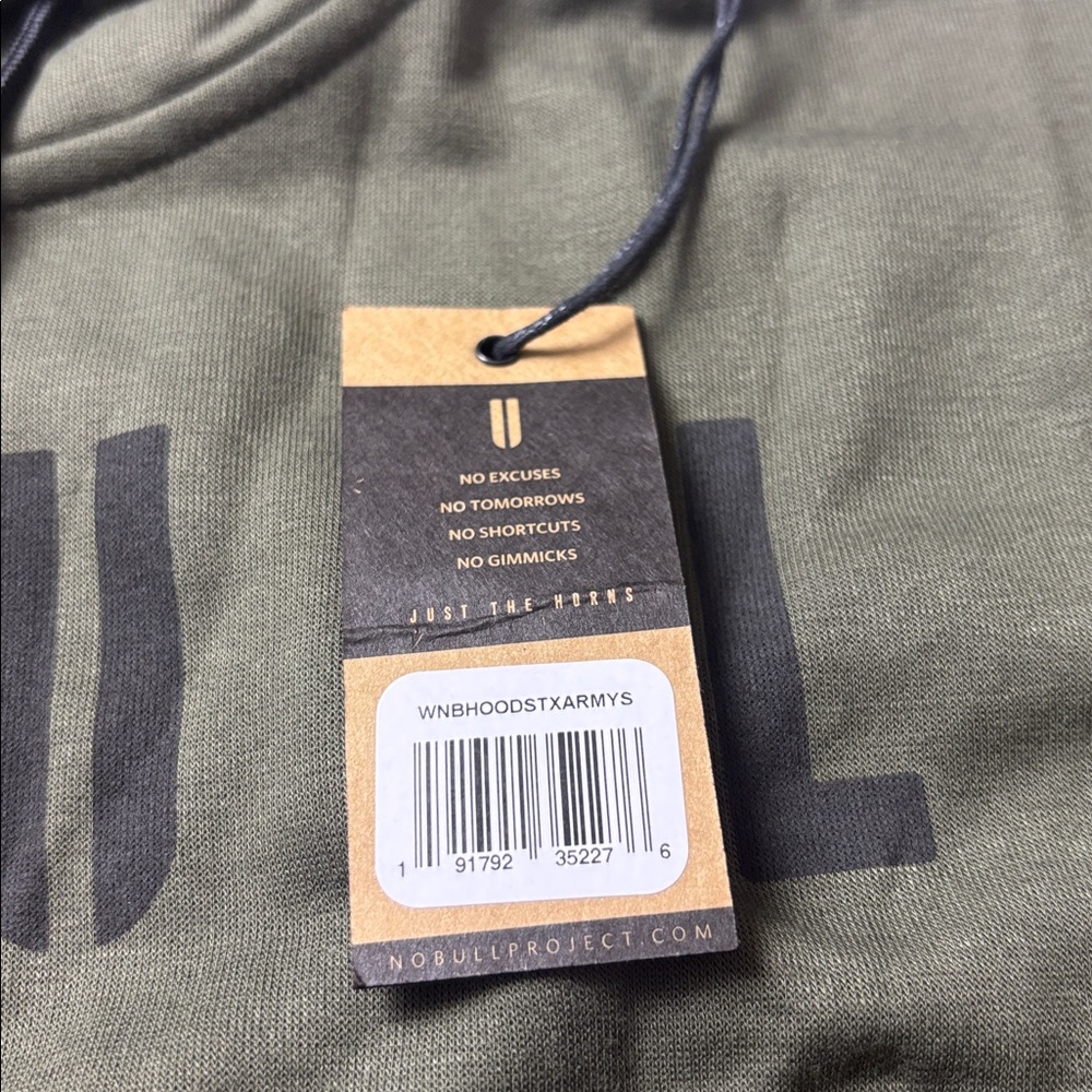 NWT!!! NOBULL Women’s High Neck Hoodie in Army Green - Picture 4 of 5